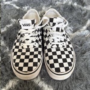 Vans Checkerboard Low-Top Sneakers - Black & White